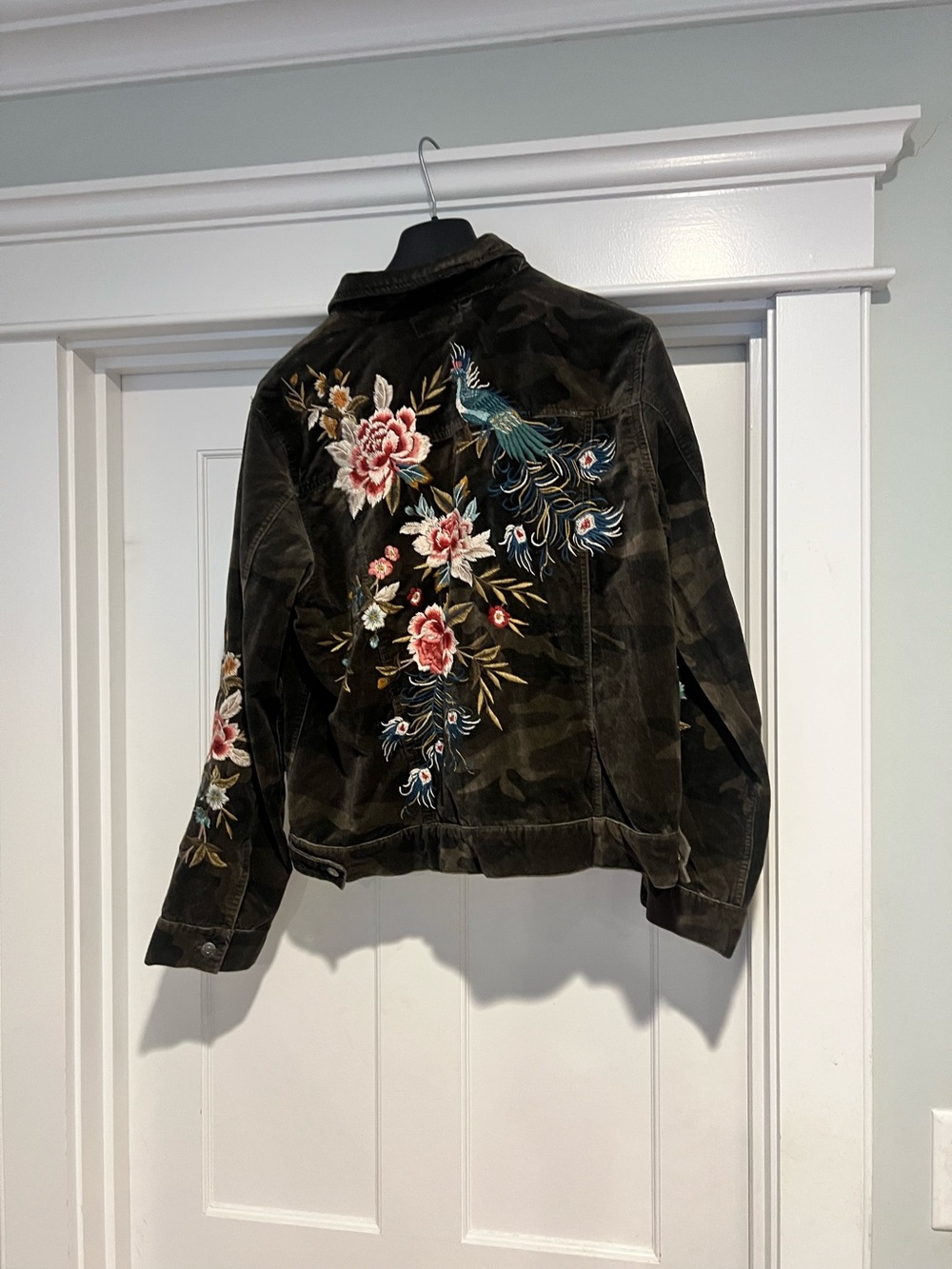 Johnny Was Embroidered Camo  Jacket - M - Picture 5 of 10